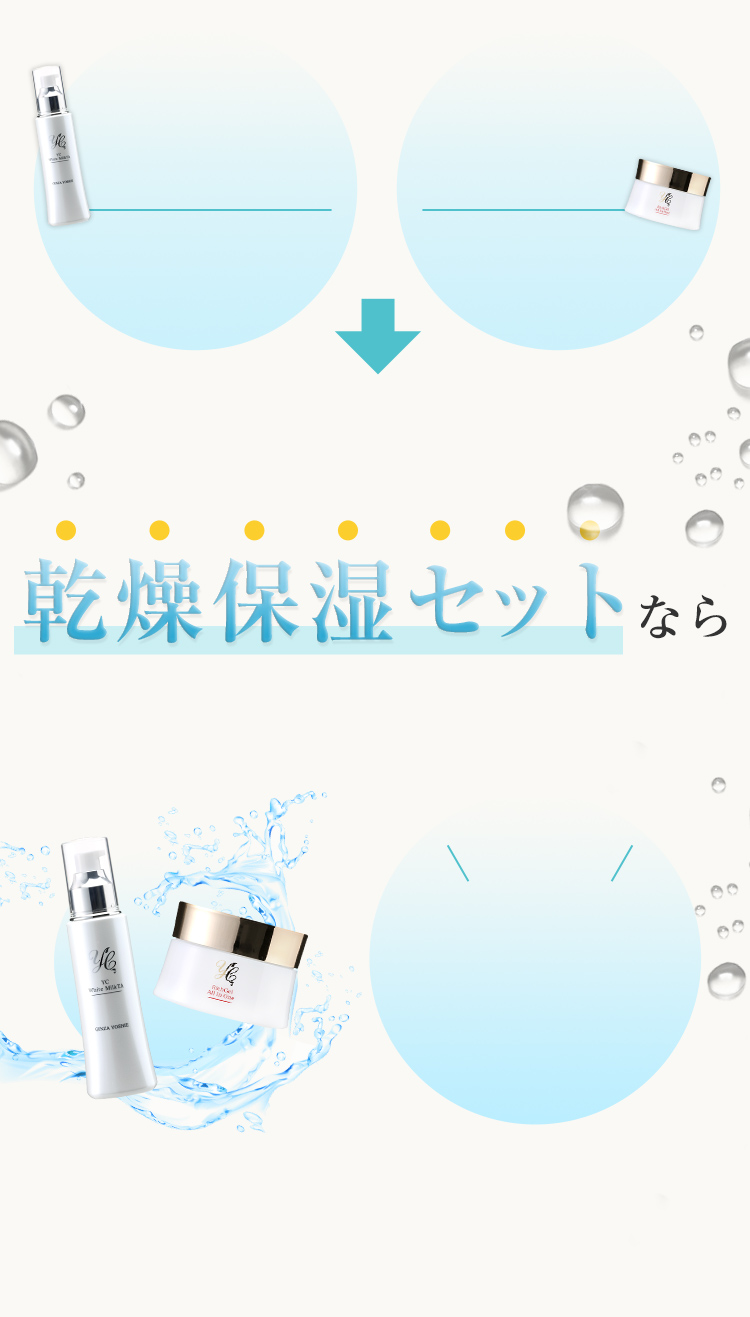 乾燥保湿セット お悩みから探す ドクターズコスメYC | 銀座よしえ皮膚