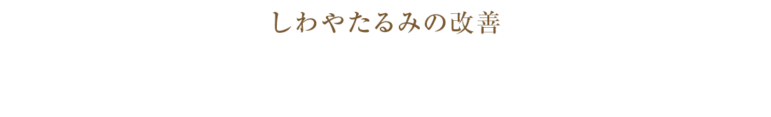 “一本でしっかり”トータルケア